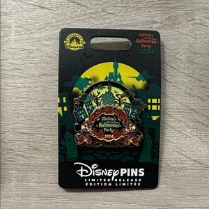 Disney Halloween Party 2024 Pin with Green and Black